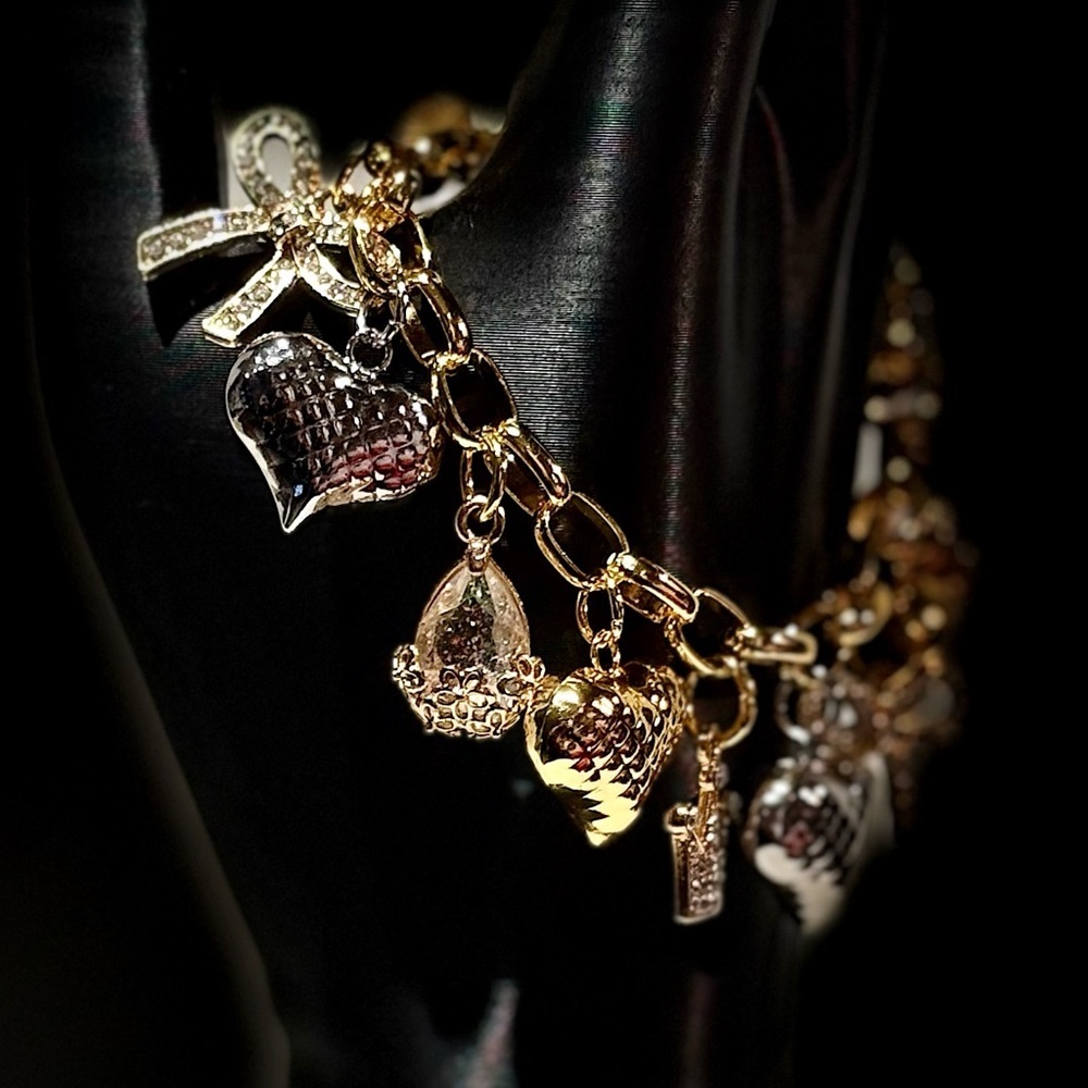 Gold and Silver Charm Bracelet - Picture 3 of 5